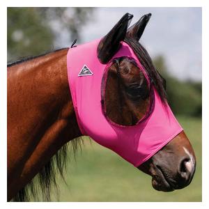 Comfort Fit Deluxe Horse Fly Mask with Ears and Forelock Opening Pink - Item # 47394