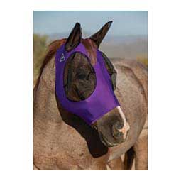 Comfort Fit Deluxe Horse Fly Mask with Ears and Forelock Opening Purple - Item # 47394