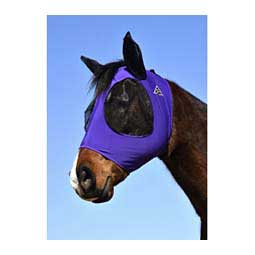 Comfort Fit Deluxe Horse Fly Mask with Ears and Forelock Opening Purple - Item # 47394