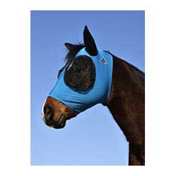 Comfort Fit Deluxe Horse Fly Mask with Ears and Forelock Opening Pacific Blue - Item # 47394