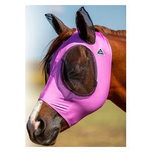 Comfort Fit Deluxe Horse Fly Mask with Ears and Forelock Opening Orchid - Item # 47394