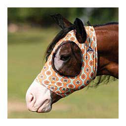 Comfort Fit Deluxe Horse Fly Mask with Ears and Forelock Opening Flower - Item # 47394