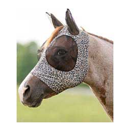 Comfort Fit Deluxe Horse Fly Mask with Ears and Forelock Opening Cheetah - Item # 47394