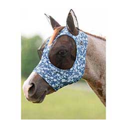 Comfort Fit Deluxe Horse Fly Mask with Ears and Forelock Opening Bleachdye - Item # 47394C