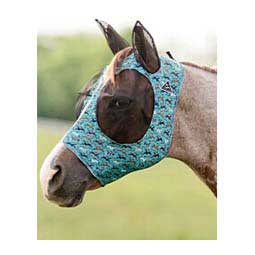 Comfort Fit Deluxe Horse Fly Mask with Ears and Forelock Opening Ponytracks - Item # 47394