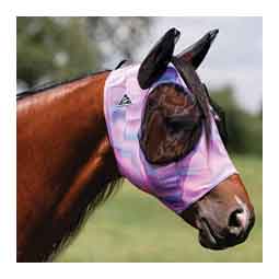 Comfort Fit Deluxe Horse Fly Mask with Ears and Forelock Opening Geometric - Item # 47394