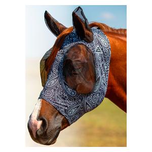 Masque anti-mouches "P.V.C. Mesh" - Pour poney - Noir - Jardin
