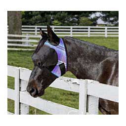 Uviator Horse Fly Mask with Web Trim Lavendar Mint - Item # 47464C