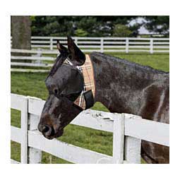 Uviator Horse Fly Mask with Web Trim Black Plaid - Item # 47464
