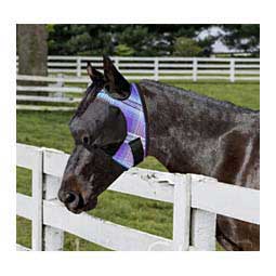 Uviator Horse Fly Mask with Web Trim Lavendar Mint - Item # 47464