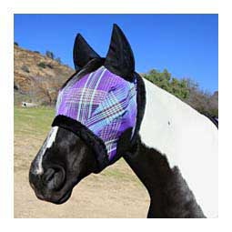 Protective Horse Fly Mask with Ears Lavendar Mint - Item # 47465