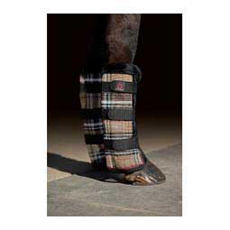 Fly Boots with Fleece Trim Black Plaid - Item # 47467