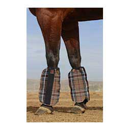 Protective Bubble Fly Boots for Horses Black Plaid - Item # 47468
