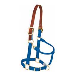 Breakaway Horse Halter with Adjustable Chin and Throat Snap Blue - Item # 47634