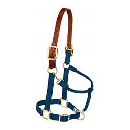 Breakaway Horse Halter with Adjustable Chin and Throat Snap Navy - Item # 47634