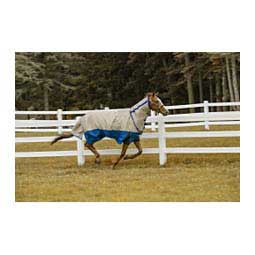 Bonum 1200D Medium Combo Neck Turnout Horse Blanket Ash/Blue - Item # 47684