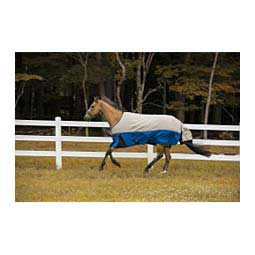 Bonum 1200D Heavy Weight Standard Neck Turnout Horse Blanket Ash/Blue - Item # 47685