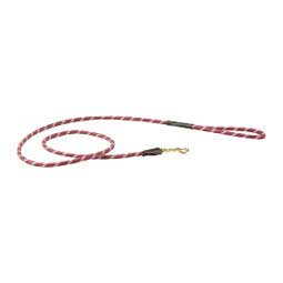 Rope Leather Dog Lead Burgundy/Brown - Item # 47691
