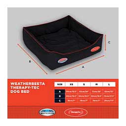 Therapy-Tec Dog Bed Black/Silver/Red - Item # 47697