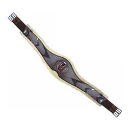 Fleece Contoured Dressage Girth Chocolate - Item # 47721