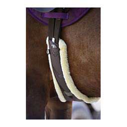 Fleece Contoured Dressage Girth Chocolate - Item # 47721