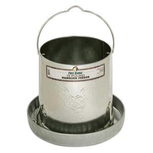 Free Range Galvanized Hanging Chicken Feeder 15 lb - Item # 47735