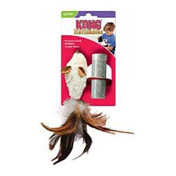 KONG Refillables Cat Nip Cat Toy Feather Mouse - Item # 47789