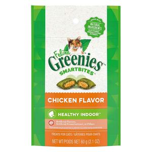 Greenies Feline Smartbites Healthy Indoor Cat Treats Chicken - Item # 47889