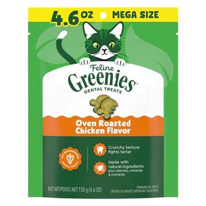 Greenies Dental Treats for Cats Oven Roasted Chicken - Item # 47890