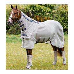 Rambo Protector Detach-A-Neck Horse Fly Sheet Silver/Navy - Item # 47900