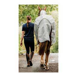 Rambo Protector Detach-A-Neck Horse Fly Sheet Silver/Navy - Item # 47900