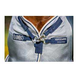Rambo Protector Detach-A-Neck Horse Fly Sheet Silver/Navy - Item # 47900