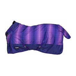 Heavy Weight Chevron Horse Blanket with Snuggit Neck Purple - Item # 47915