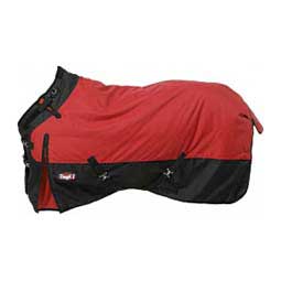 Medium Weight Turnout Horse Blanket with Snuggit Neck Red/Black - Item # 47916