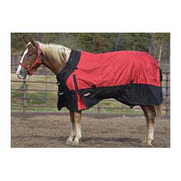Medium Weight Turnout Horse Blanket with Snuggit Neck Red/Black - Item # 47916