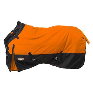Tough1 Medium Weight Turnout Horse Blanket with Snuggit Neck Orange/Black - Item # 47916