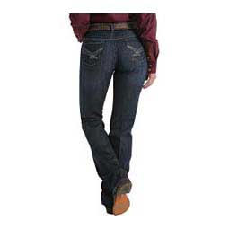 Ada-Dark Relaxed Fit Mid Rise Womens Jeans Blue - Item # 47921
