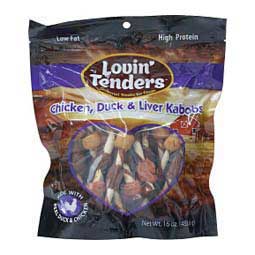 Lovin Tenders Chicken, Duck and Liver Kabobs Dog Treats 16 oz - Item # 48018