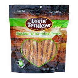 Lovin' Tenders Chicken and Rawhide Twists Recipe Natural Dog Treats 16 oz - Item # 48020