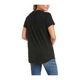 Rebar V-Neck Womens T-Shirt Black - Item # 48036C