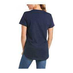 Rebar V-Neck Womens T-Shirt Navy - Item # 48036