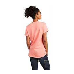 Rebar V-Neck Womens Short Sleeve T-Shirt Summer Melon - Item # 48036