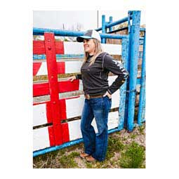 Rebar Long Sleeve Womens T-Shirt Charcoal Heather - Item # 48038