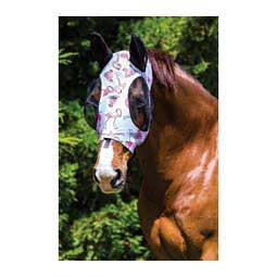 Weatherbeeta Stretch Bug Saver Fly Mask w/Ears Flamingo - Item # 48109