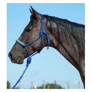 Braided Rope Halter with Lead Blue Camo - Item # 48144
