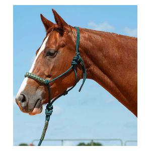 Braided Rope Halter with Lead Green Camo - Item # 48144