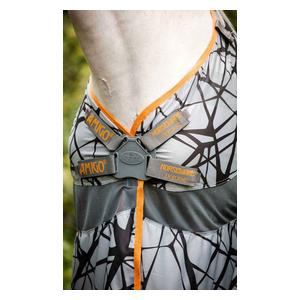 Amgio CamoFly Disc Front Horse Fly Sheet Camo Gray/Orange - Item # 48162