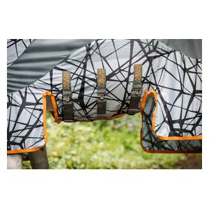 Amgio CamoFly Disc Front Horse Fly Sheet Camo Gray/Orange - Item # 48162