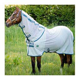 Amigo Bug Rug Horse Fly Sheet Silver/Teal - Item # 48164