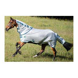 Amigo Bug Rug Horse Fly Sheet Silver/Teal - Item # 48164